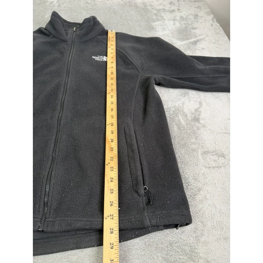 The North Face Full Zip Fleece Jacket Men's Size Large Black Outdoor